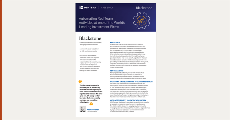 Blackstone — 금융 그룹의 검증 체계